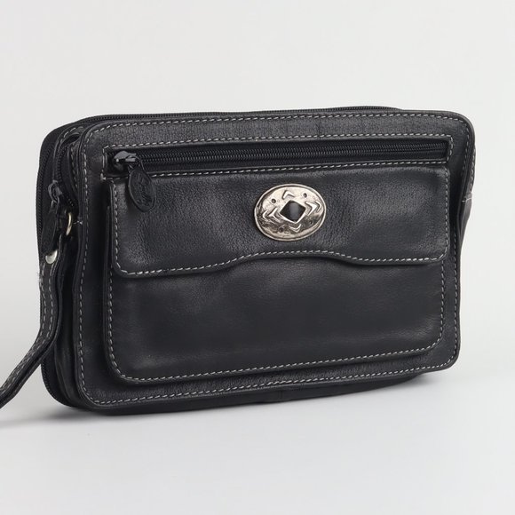 Scully Leather Personal Clutch Black Leather - Picture 12 of 12